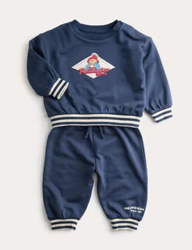Pc Cotton Rich Paddington™ Outfit (0-3 Yrs) Navy male - Marksandspencer.com - FashionsVida