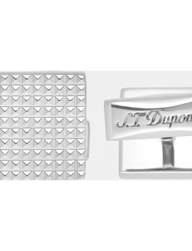 Gemelos cuadrados de metal - S.T. Dupont - FashionsVida