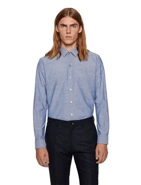 Camicia A Maniche Lunghe 503896 Blue 2XL - Hugo Boss - FashionsVida