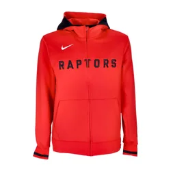 Felpa Leggera Cappuccio Zip Uomo Nba Dri-fit Showtime Hoodie Full-zip Torrap University Red/black/white