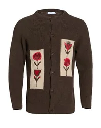 Strickjacke Herren Braun M Herren