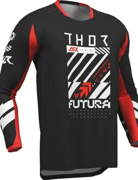 Maglia Moto Cross Enduro Bambino Launchmode Futura Nero taglia L - THOR - FashionsVida