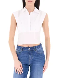 Guess Camicia cropped BIANCO S