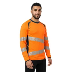 Sweat-shirt Accelerate Safe 19084 Hi-Vis Orange / Dark Petroleum L