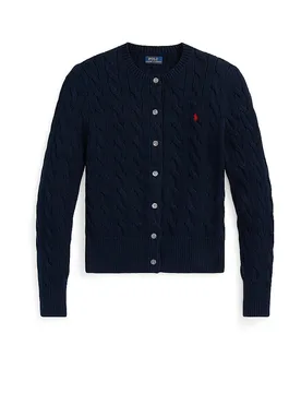 Cardigan Slim Fit bleu marine S - Ralph Lauren - FashionsVida