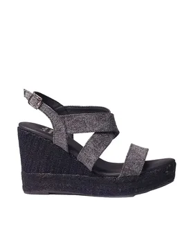 Pons Sandales Compensées En Sparte Afra-nu Black EU 35 - Toni - FashionsVida