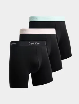 Mens Set da 3 Boxer Icon - Nero, nero nero Uomo taglia S - Calvin Klein - FashionsVida
