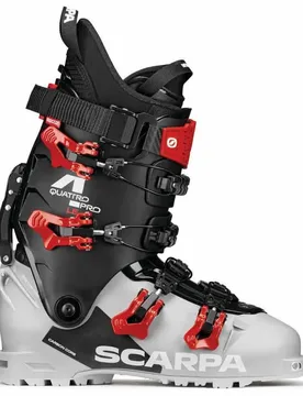 Chaussures De Ski Alpin Quattro Pro Silver Grey / Rosso Corsa 31.0 Homme - Scarpa - FashionsVida