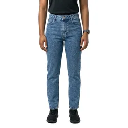 Jeans A Vita Alta Moni Straight Fit Az358mb Medium Blue Denim 27