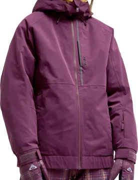 Veste de ski imperméable - Crystal Clear Jacket Blackberry Wine - Taille M - Bordeaux - Roxy - FashionsVida