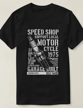 Garage Built Speed Shop Support Local Motorcycle T-Shirt 100% Cotton O-Neck Summer Short Sleeve Casual Mens T-shirt Size S-3XL - Aliexpress - FashionsVida