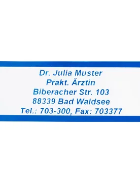 Namensaufkleber "Schrifttyp B" blau - walzvital - FashionsVida
