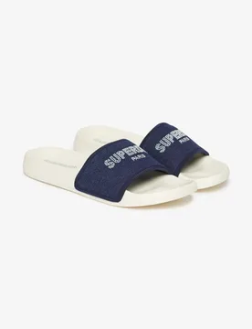 Superdry Damen Luxe Badesandalen mit Strassbesatz White - Größe: 5-6 - 39.99 - FashionsVida