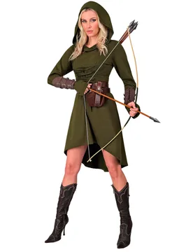 Robin Hood Damenkostüm mittelalterlich grün - Widmann - FashionsVida