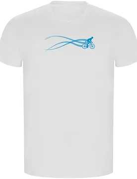 Maglietta A Maniche Corte Stella Bike Eco White - Kruskis - FashionsVida