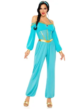 Prinzessin Kostüm orientalisch für Damen blau gold - female - LEG-AVENUE - FashionsVida