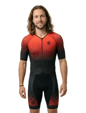 Perform Z1 Short Sleeve Trisuit Red S+ Men - KALAS - FashionsVida