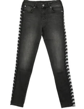 Jeans Donna Banda Bissa Dark Grey/black - Kappa - FashionsVida