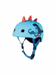 Casco per monopattino per bambini Scootersaurus 3D V2 blu 48-53CM