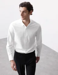 Regular Fit Cotton Stretch 360 Flex™ Shirt White male