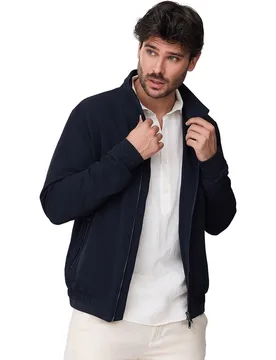 Cazadora hombre Seersucker doble cuello - Buccino - FashionsVida