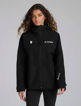 Manchester United x Womens Terrex Xperior 2L GORE-TEX Performance Jacket Black M - Adidas - FashionsVida