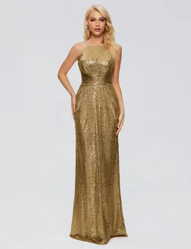 DRESS FORU Elegant Evening Dresses Sequin for Floor-Length Sleeveless Backless Prom Dress Mermaid Vestidos De Fiesta Customized - Aliexpress - FashionsVida
