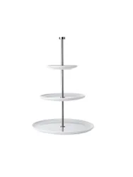Etagere flach 3-stufig Grande H47cm weiss