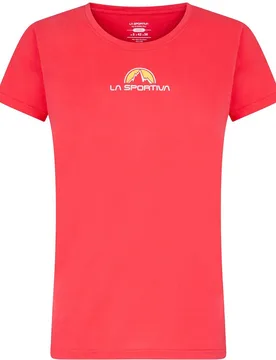 Camiseta de escalada de mujer Footstep Tee Hibiscus - la sportiva - FashionsVida