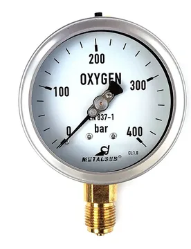 Manometro Oxygen Classe 1 100 Mm 0-00 Bar - Metalsub - FashionsVida