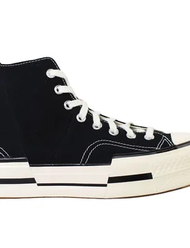Chuck 70 Plus Hi Unisex Black Plimsolls - Size Uk 5 - Converse - FashionsVida