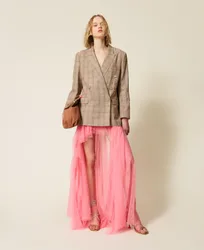 Jupe longue asymétrique MYFO en tulle