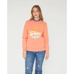 Sudadera manga larga con bordado posicional
