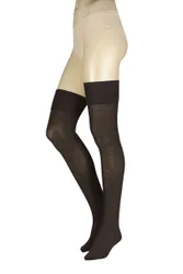 Women's 1 Pair Falke Soft Merino Wool Over the Knee Socks Dark Brown 4-5 Women's - Brown - Size: Small