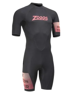 Recon Tour Short Sleeve Shorty Black / Red 3XL Men - Zoggs - FashionsVida