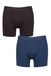 Mens 2 Pack SLG Baselayer Boxer Shorts Ultramarine XL - Blue - Size: Extra Large