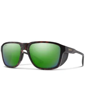 Sonnenbrille Embark Matte Tortoise Chromapop Polarized Green Mirror schwarz - SMITH - FashionsVida