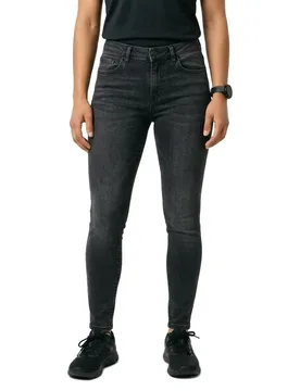 Jean Sarah Skinny Fit Bub00 Black Denim M - Vila - FashionsVida
