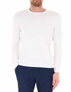 Maglione girocollo BIANCO 54 - Gran Sasso - FashionsVida