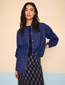Camisa denim de mujer regular fit - Easy Wear - FashionsVida