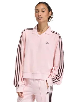 Terry Donna - Polo Rosa - Taglia S (34-36) - Jersey di cotone S (34-36) - Adidas - FashionsVida