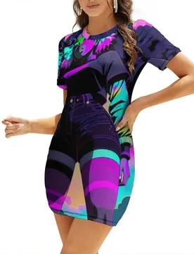 Supa Dupa Fly Gyal Short-Sleeved Dress clothes for women women clothes elegant dresses plus sizes Dress - Aliexpress - FashionsVida