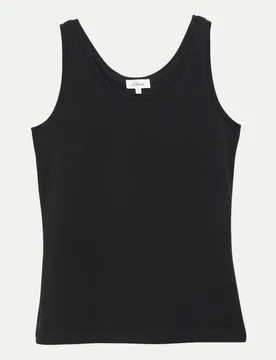 RED LABEL Basic Tanktop Schwarz 44 - S. Oliver - FashionsVida