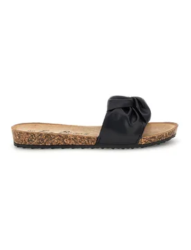 Ciabatte nere con fascia annodata 18107 36 - FUN BEACH - FashionsVida