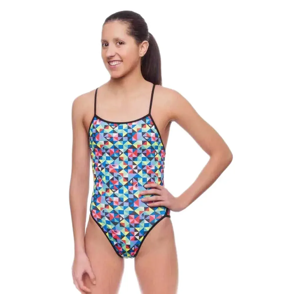 Origami Thin Strap Swimsuit Multicolor M Women - TURBO - FashionsVida