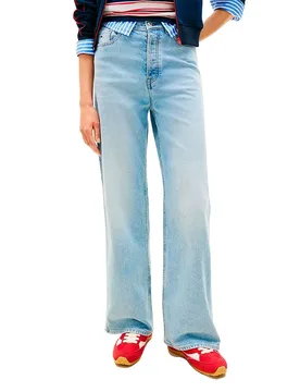 Jeans Taille Haute Dw0dw23027 Denim Light 28 - Tommy Jeans - FashionsVida