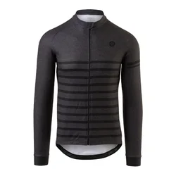 Maglia ciclismo MELANGE ESSENTIAL manica lunga grigia