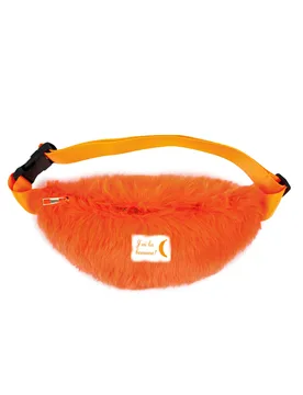 Bauchtasche Plüsch Orange für Erwachsene - PARTYPRO - FashionsVida