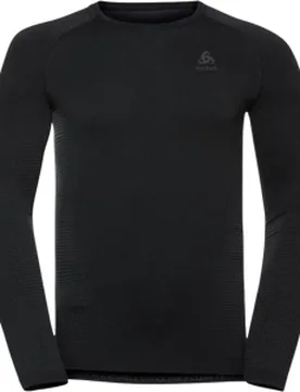 Performance Warm Eco Laufshirt Herren Grau Gr. XL - Odlo - FashionsVida