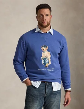 Sudadera de hombre con Polo Bear Azul Bastille - Polo Ralph Lauren - FashionsVida